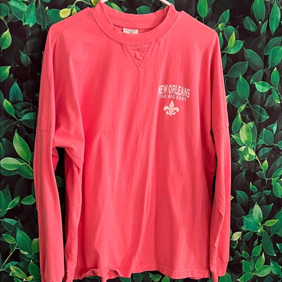 Comfort Colors Women's Long Sleeve Jersey - Coral - Picture 7 of 13